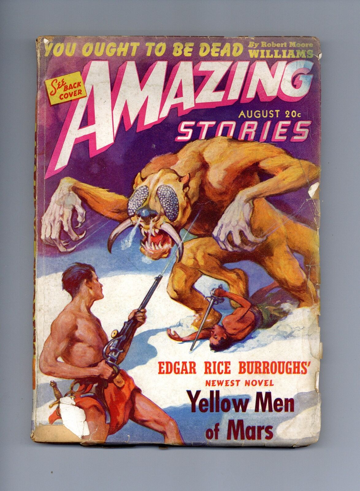 Amazing Stories Pulp Aug 1941 Vol. 15 #8 GD
