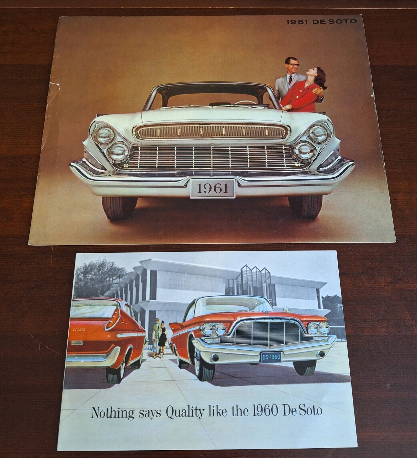 1960 1961 Desoto Car Brochures Vintage Original