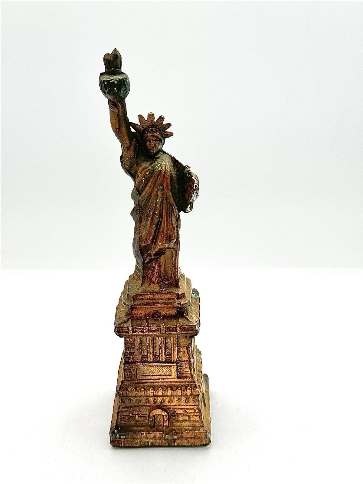 Vintage Cast Iron Statue Of Liberty 8.5\