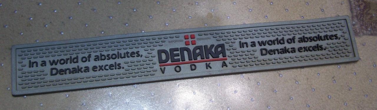 Vintage Rare Denaka Vodka Bar Mat 24