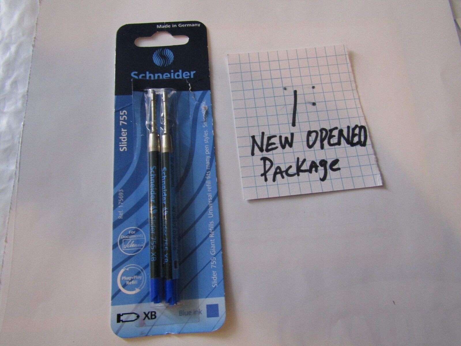 Schneider Slider 755 XB Ballpoint Pen  Blue Ink Refills