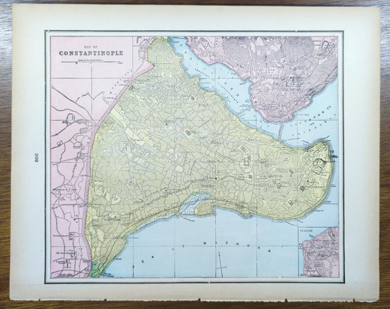 Vintage 1895 CONSTANTINOPLE Map 14