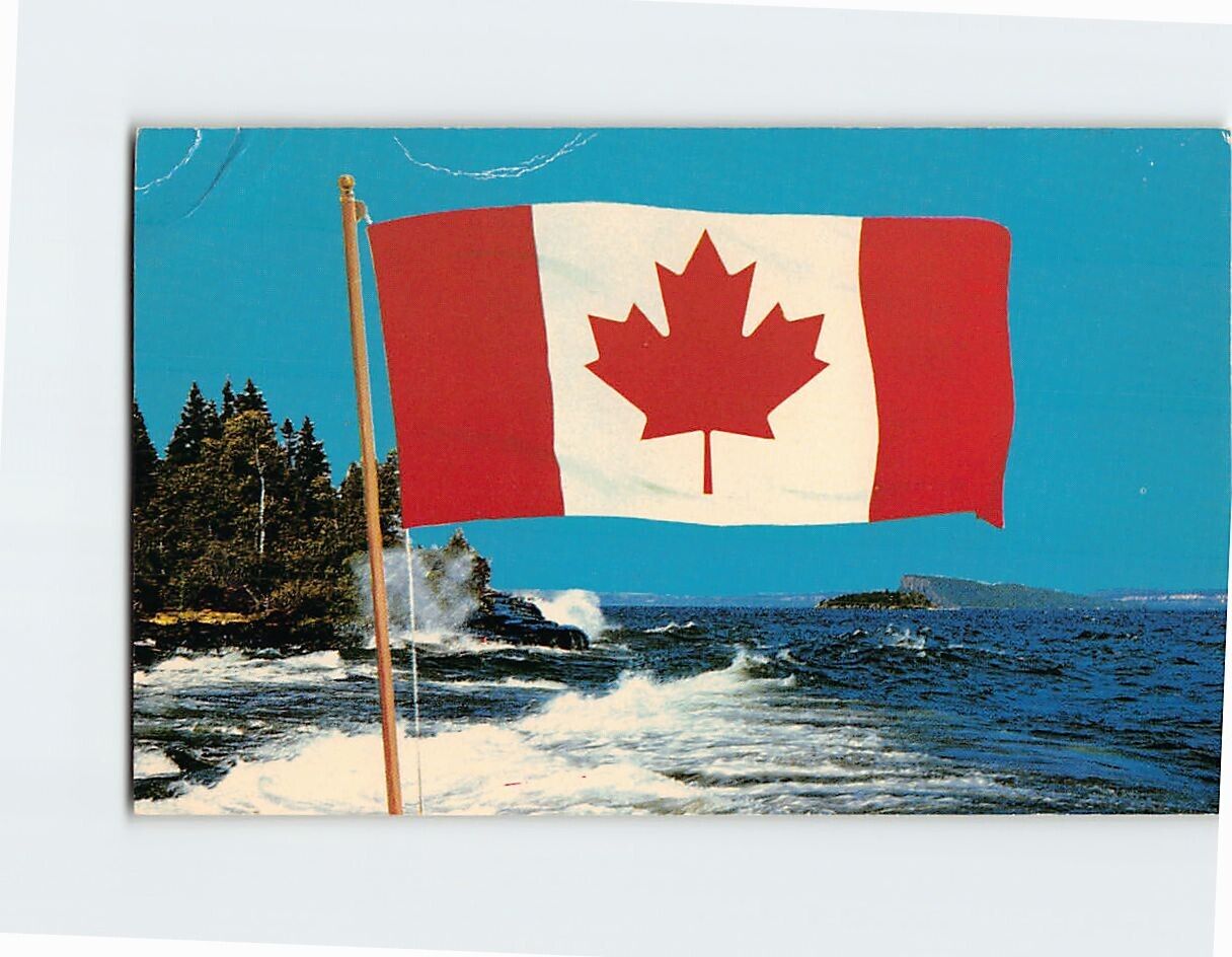 Postcard Canadas New Flag Canada