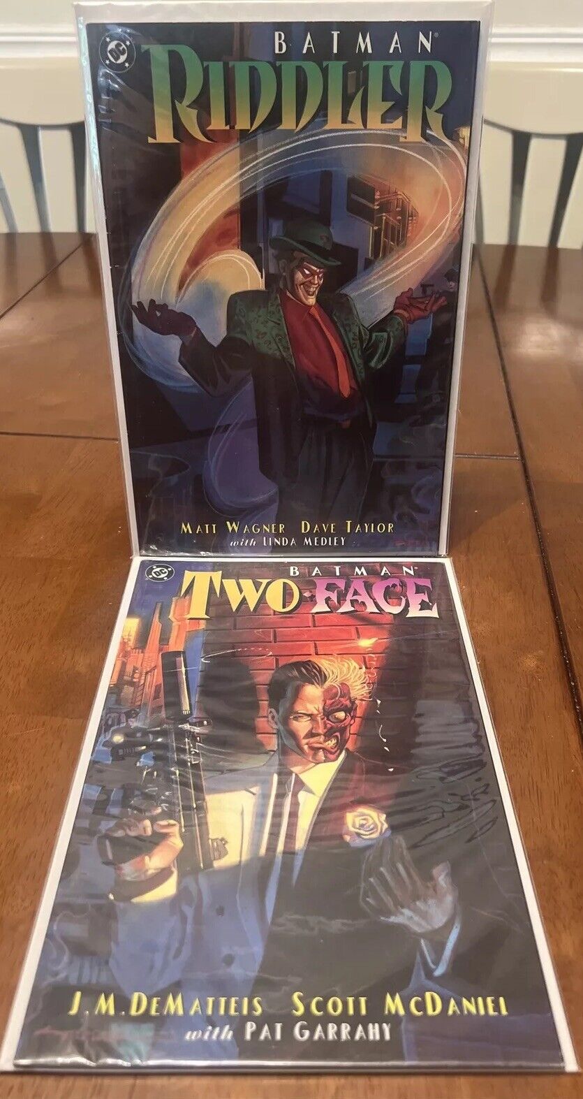 Batman Two-Face  + Riddler Prestige TPB Graphic Novels Lot (1995 DC Comics)