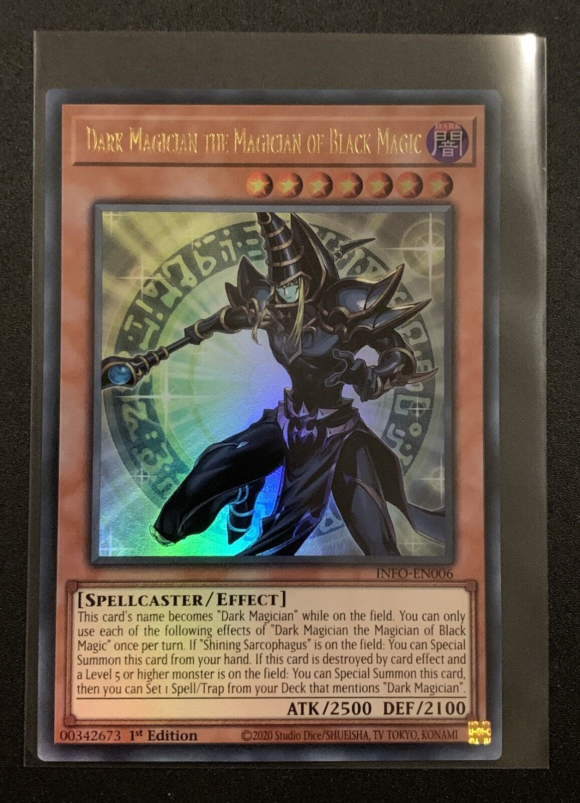 Dark Magician the Magician of Black Magic - INFO-EN006 - Ultra Rare - Yugioh