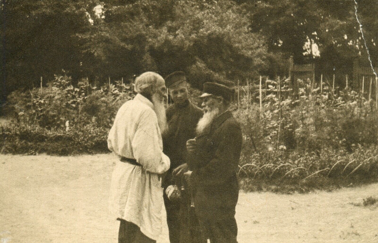 RRR Photo-tint Leo Tolstoy, peasants, 1911, Posthumous edition. Russian Empire.