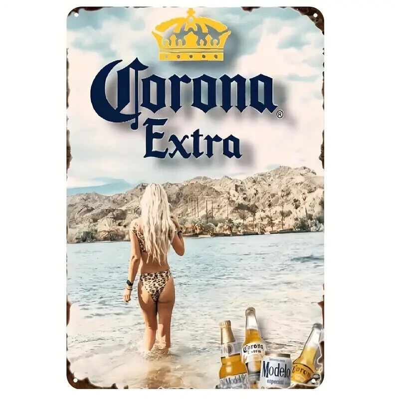 Corona Extra Beer Vintage Novelty Metal Sign 8\