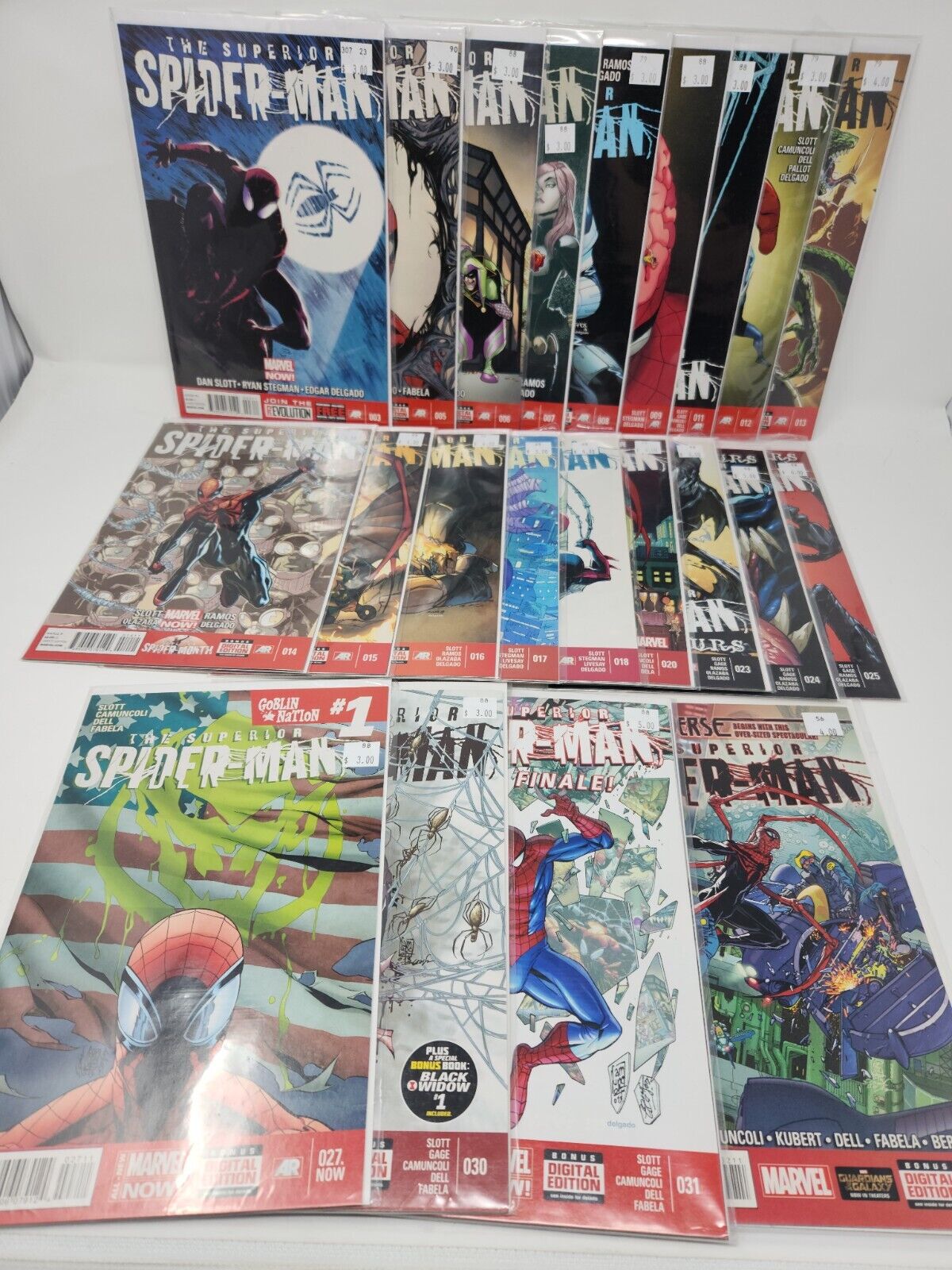 The Superior Spider-Man 22 Lot Marvel Comics 3, 5-9, 11-8, 20, 23-25, 27, 30-32