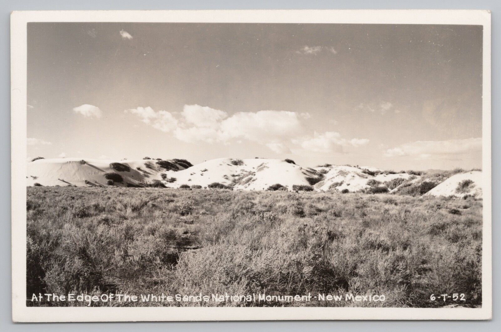 RPPC New Mexico White Sands National Monument c1950 Real Photo Postcard
