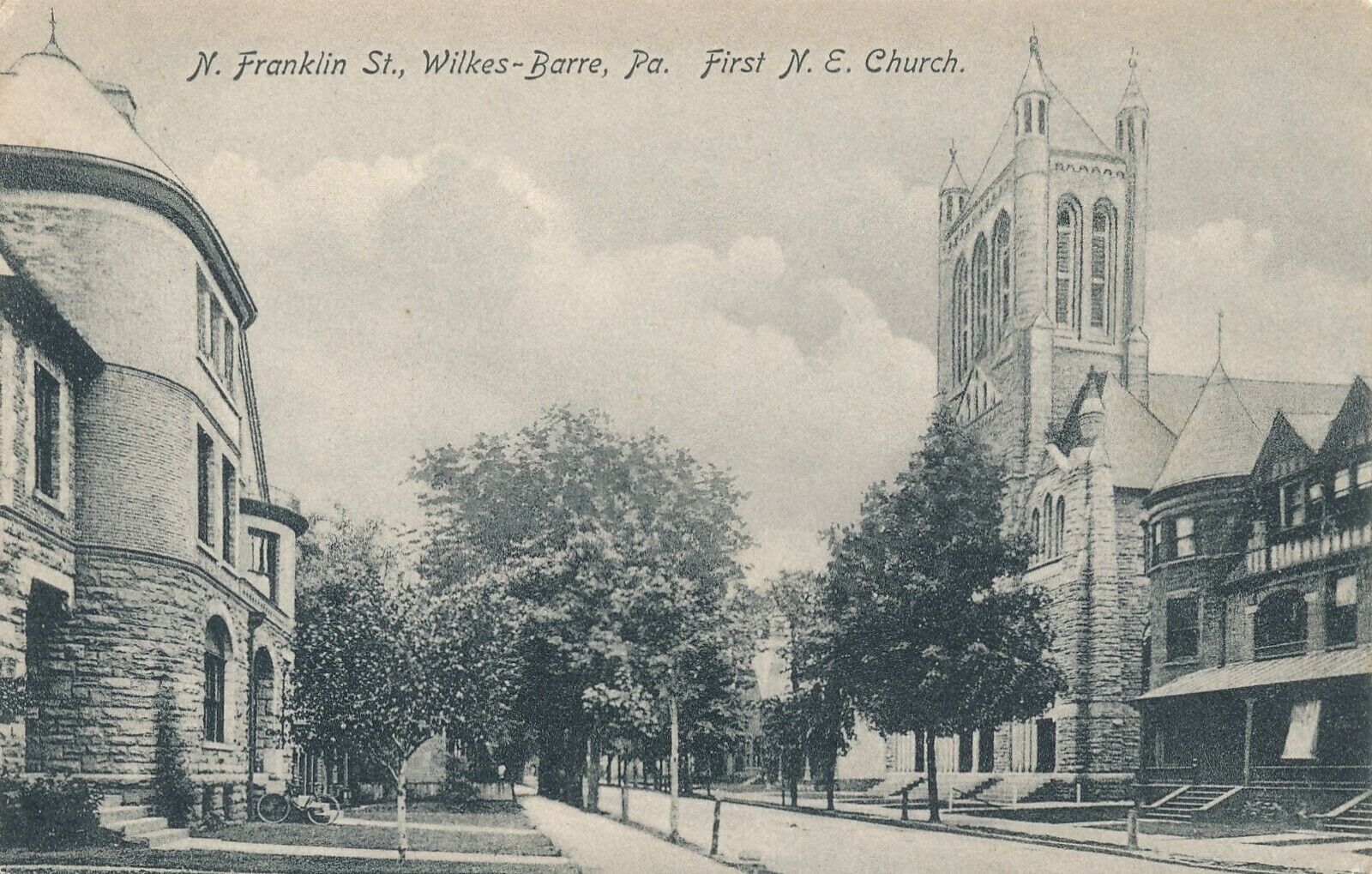 WILKES-BARRE PA – North Franklin Street First M.E. Church - udb (pre 1908)