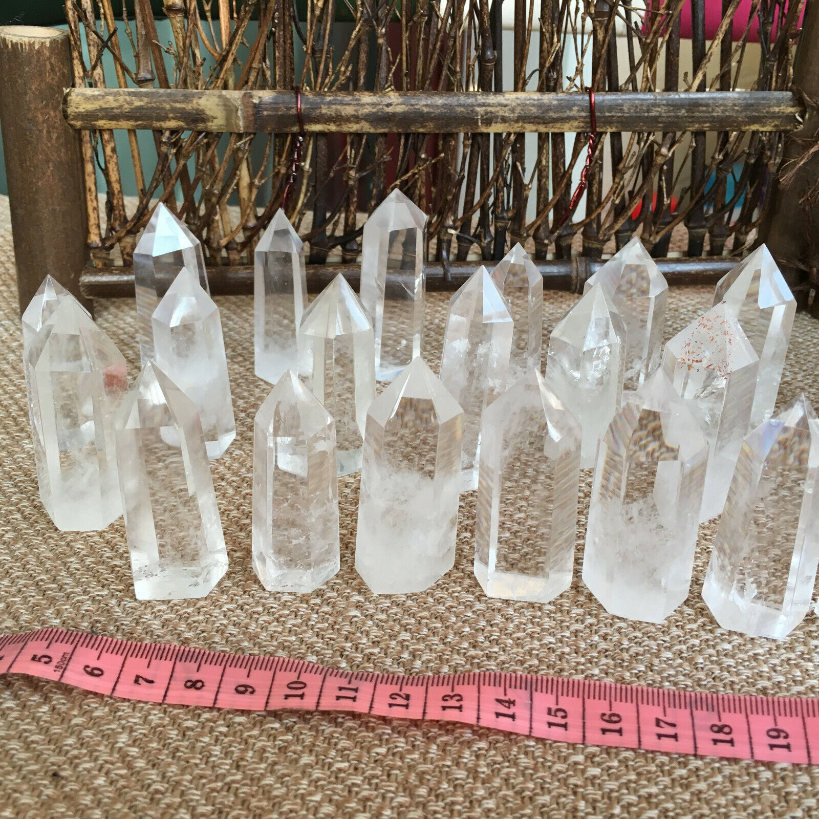 L100S A LOT Natural clear quartz obelisk crystal WAND point healing 1LB 
