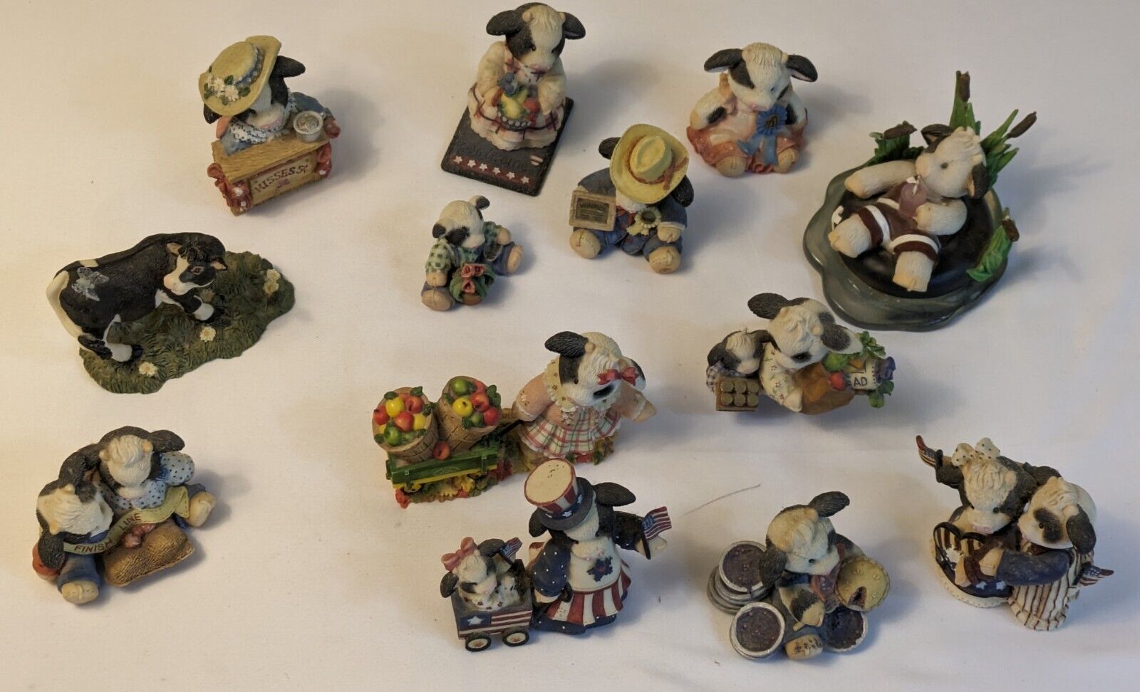 Lot Of 13 ENESCO MARY'S MOO MOOS Collectables  Farm House Registered See Numbers
