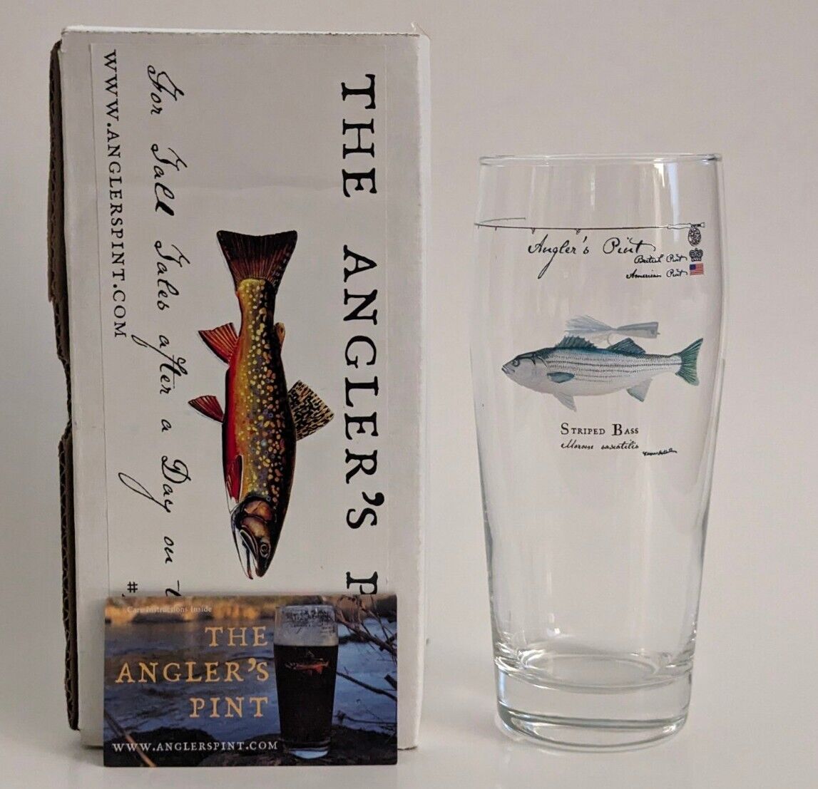 The Angler\'s Pint Beer Glass \