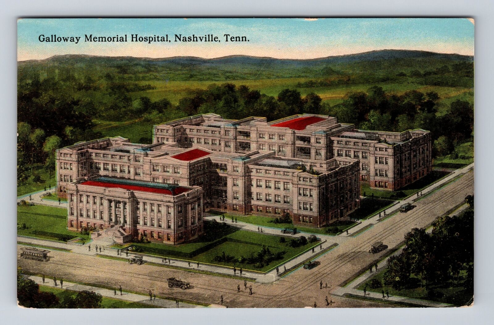 Nashville TN-Tennessee, Galloway Memorial Hospital, Antique, Vintage Postcard
