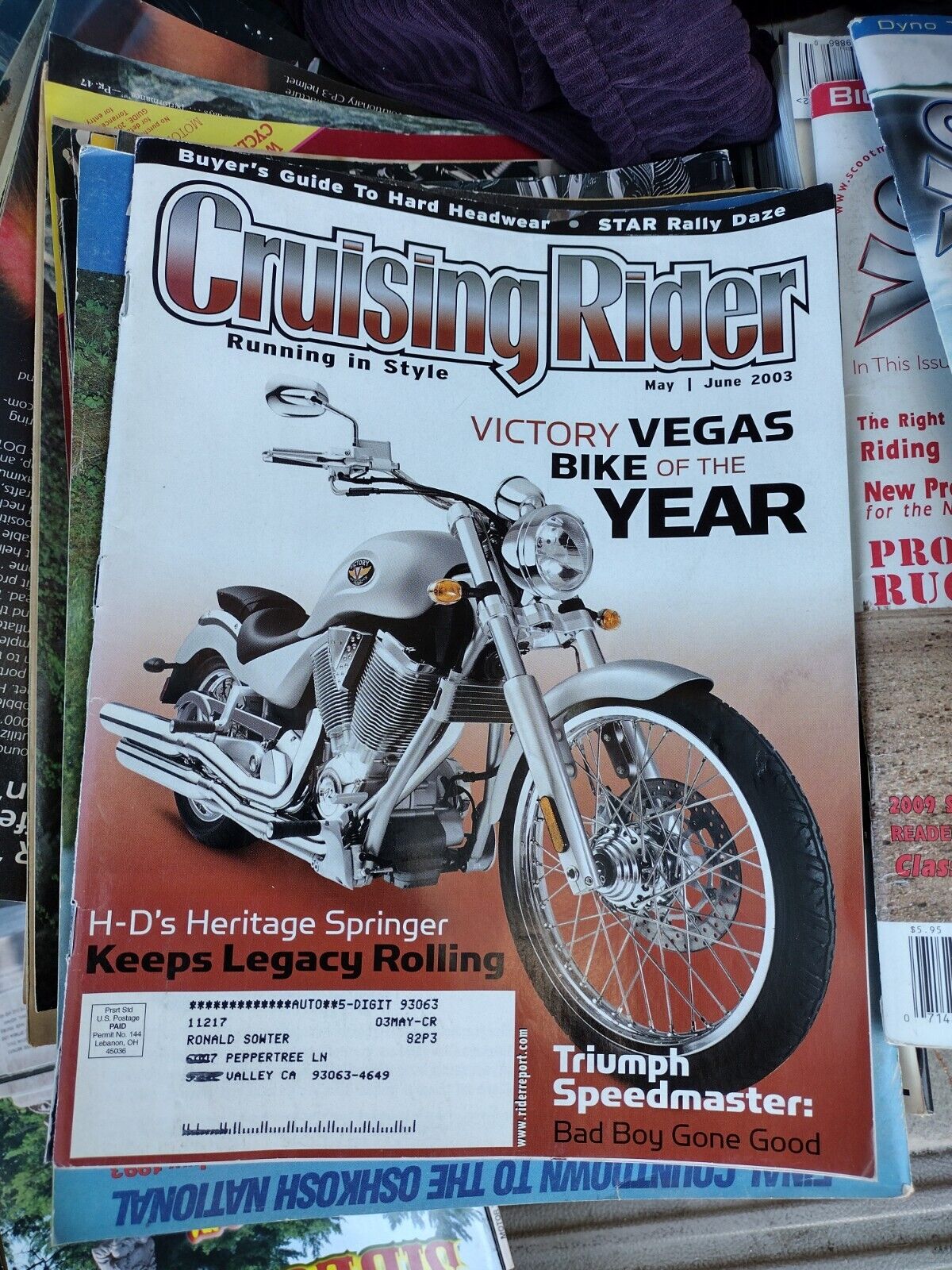 Vintage 2003 Bike of the Year, motorcycles magazine