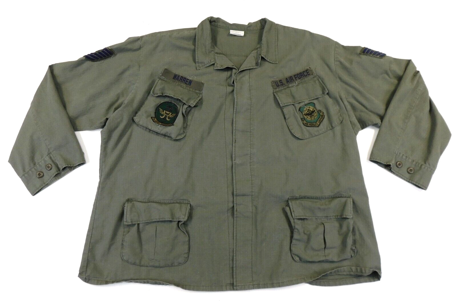 US Air Force Fatigue Shirt 3X-Large Reg Rothco Replica Vietnam Ripstop Uniform