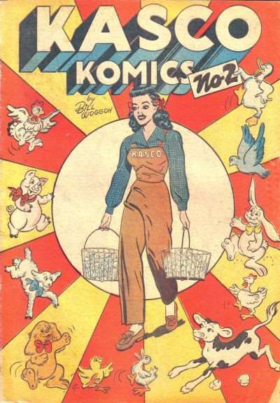Kasco Comics #2 POOR; Kasco Grainfeed | low grade - 1949 Komics Bill Woggon - we