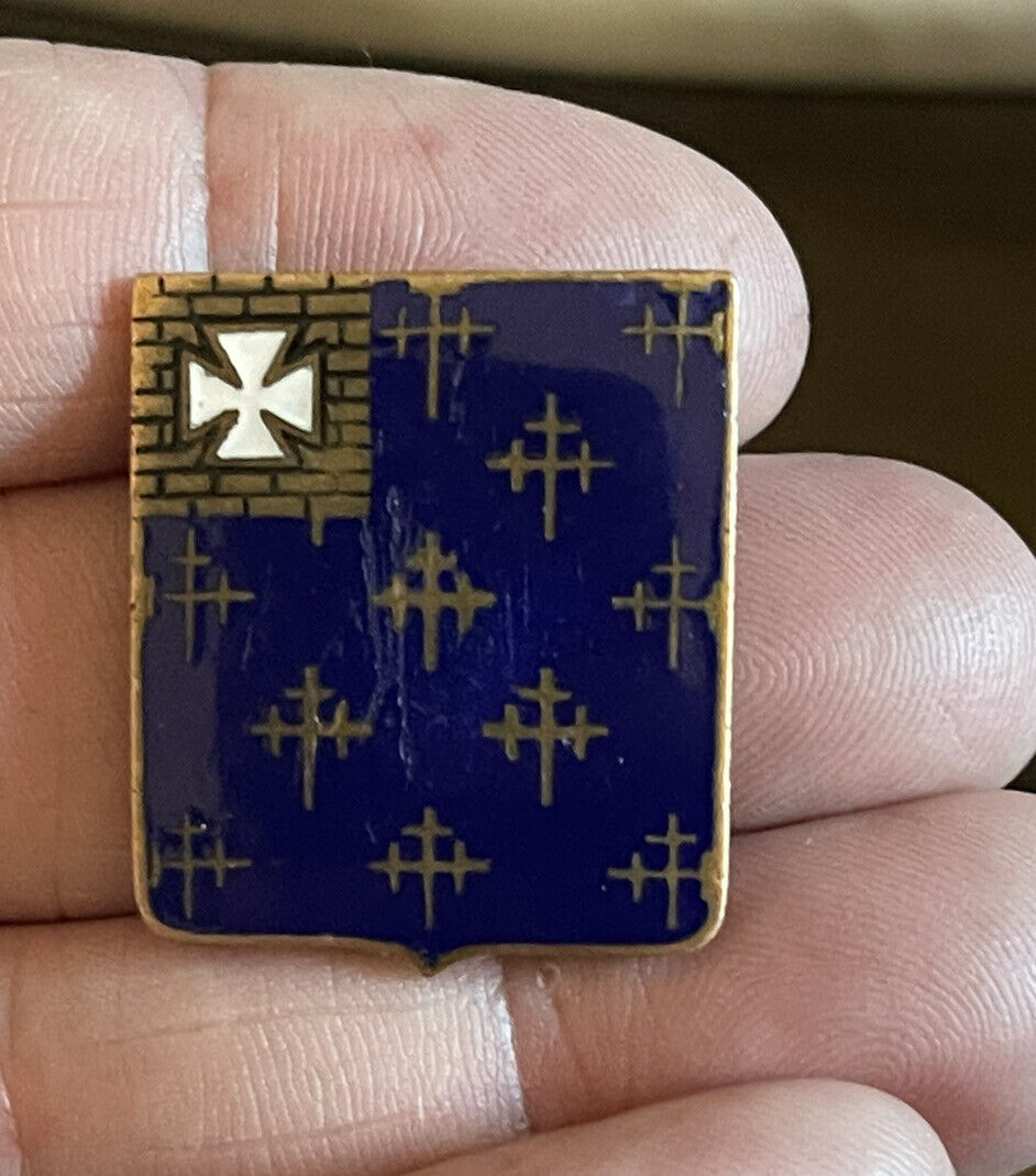 Vintage N.S. Meyer Pin Enamel Military Pin Iron Cross