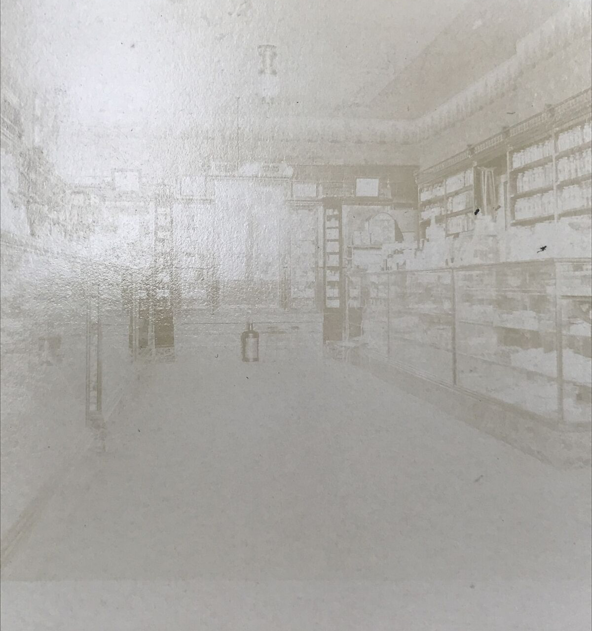 Antique RPPC 1903-1920\'s Solio Drug Store Interior Real Photo Postcard