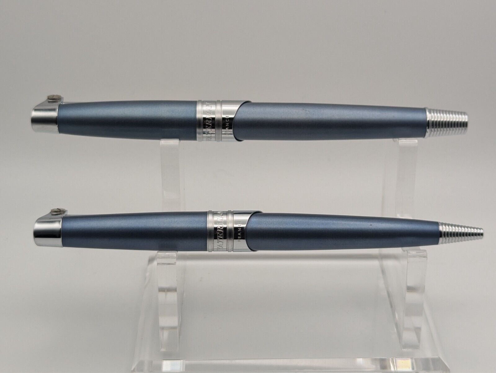 Waterman Harley Davidson Blue Fountain and Ballpoint Pen Set (Pre-Owned)