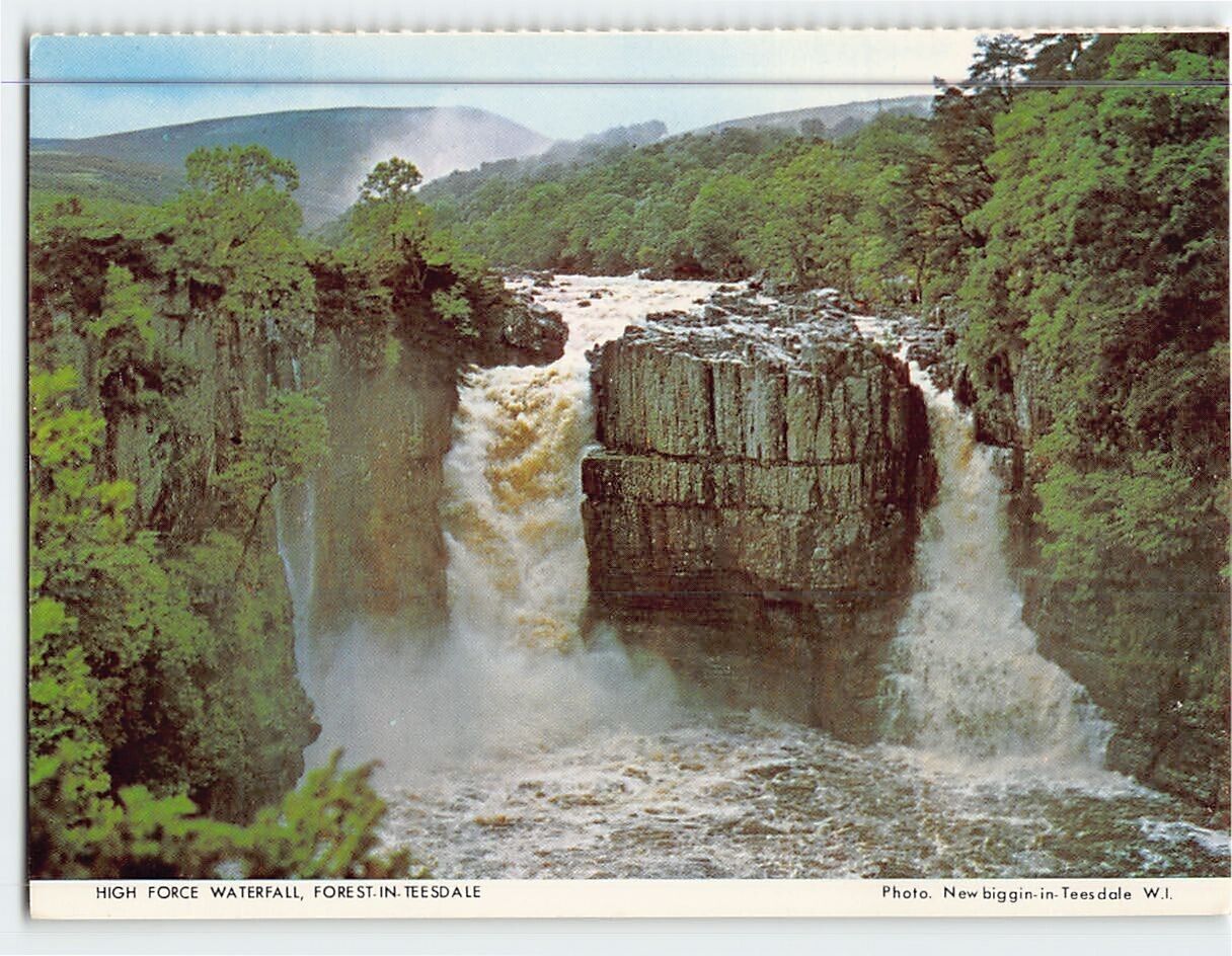 Postcard High Force Waterfall Forest-in-Teesdale England