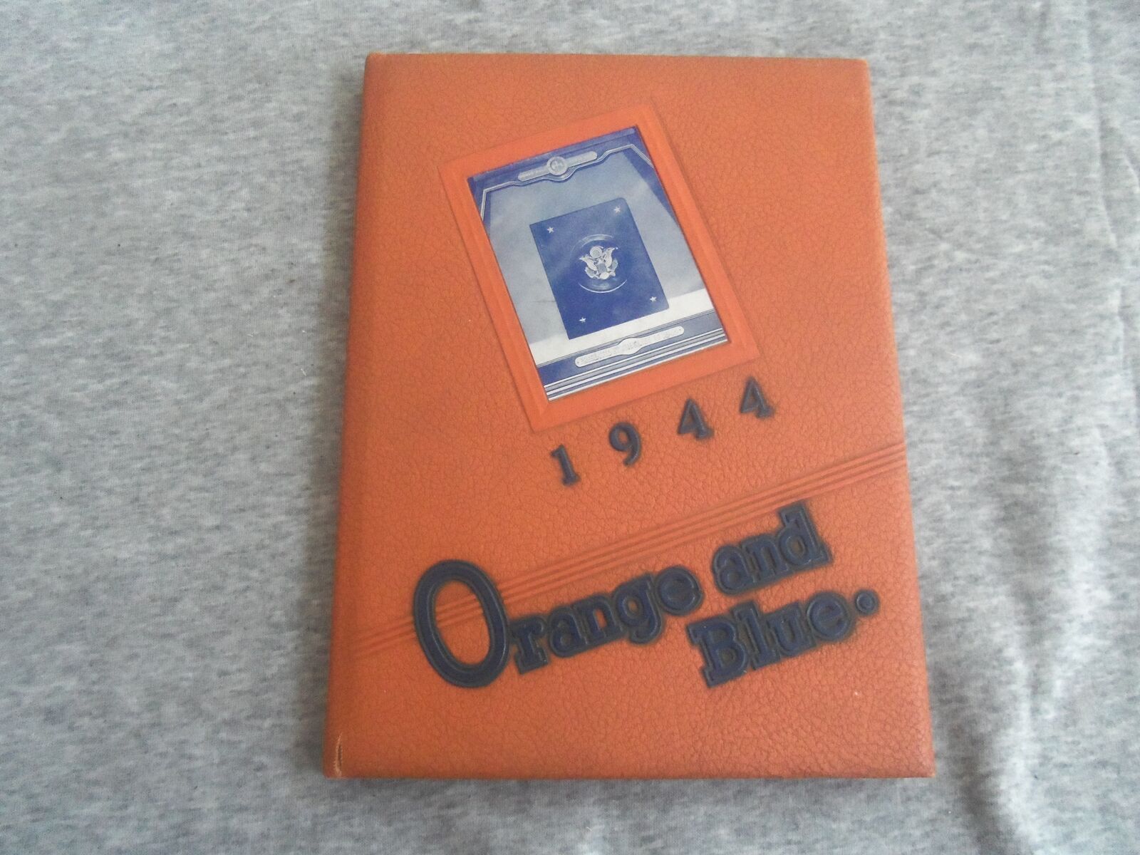 1944 ORANGE AND BLUE UNION HILL HIGH SCHOOL YEARBOOK - UNION CITY, NJ - YB 2896