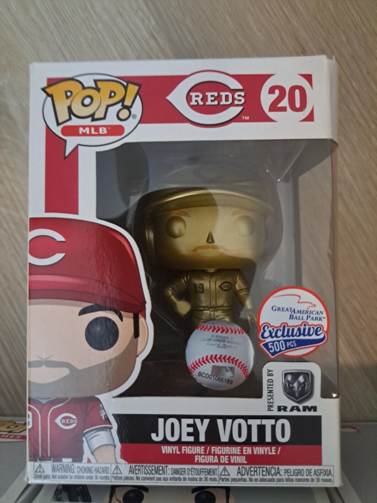 Funko 20 JOEY VOTTO Gold Great American Ballpark Exclusive POP LE 500 MLB Reds