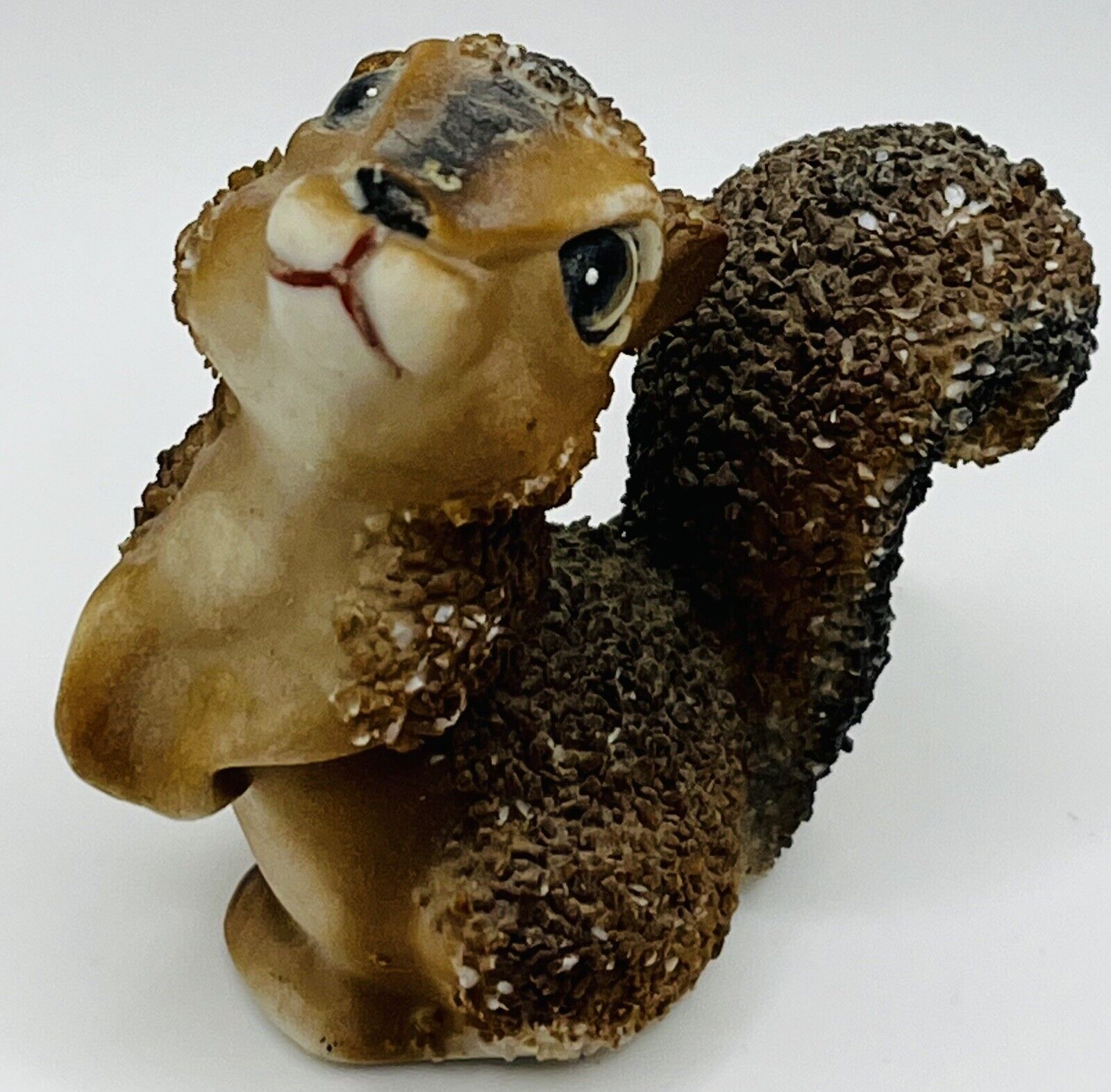 Vintage Squirrel Figurine With Sugar Texture Made in Japan 2.5 Inches Tall