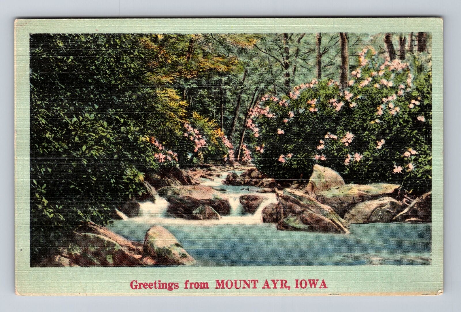 Mount Ayr IA-Iowa, Scenic General Greetings, Antique, Vintage Postcard