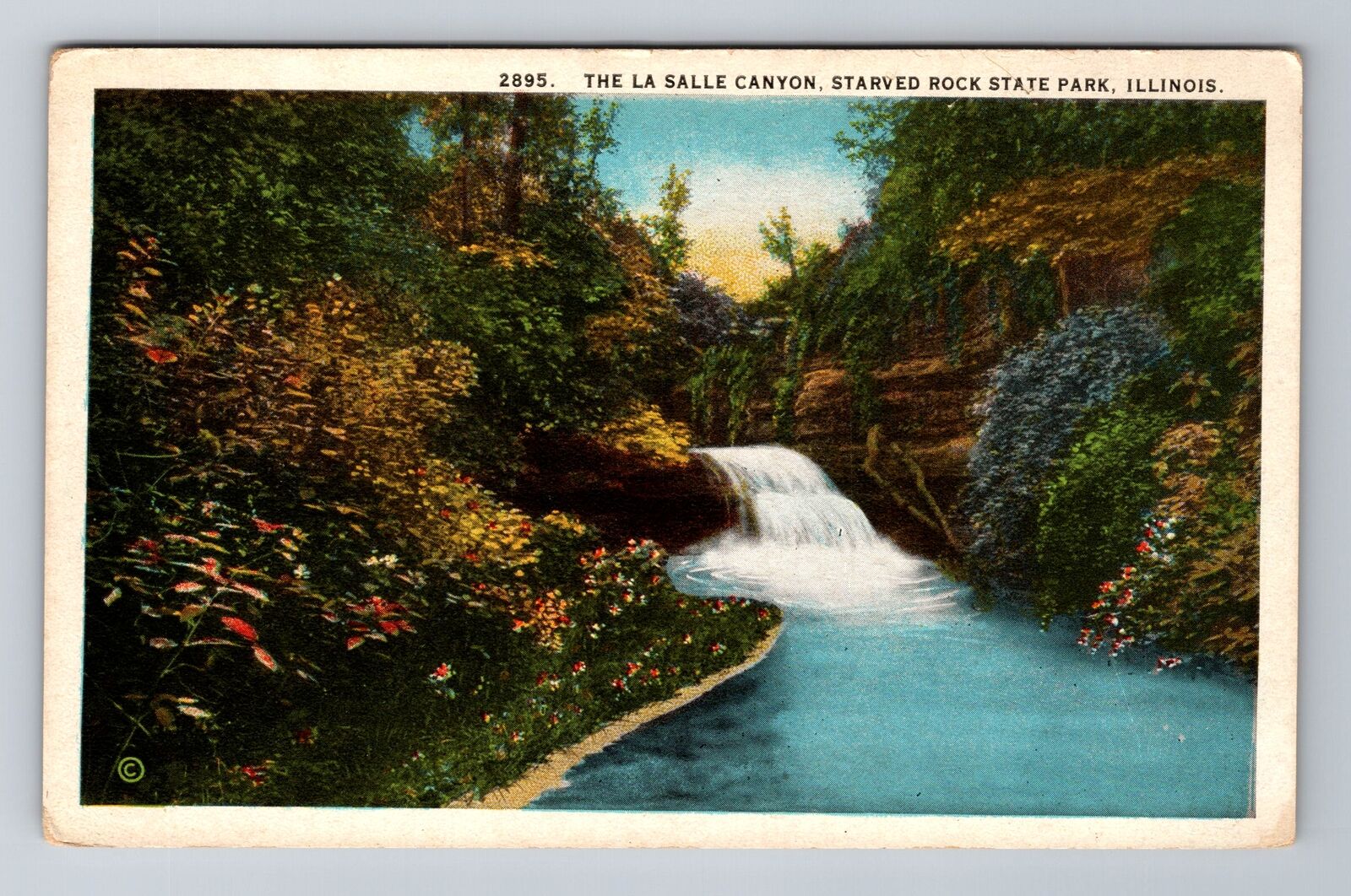 IL- Illinois, The La Salle Canyon, Antique, Vintage Souvenir Postcard