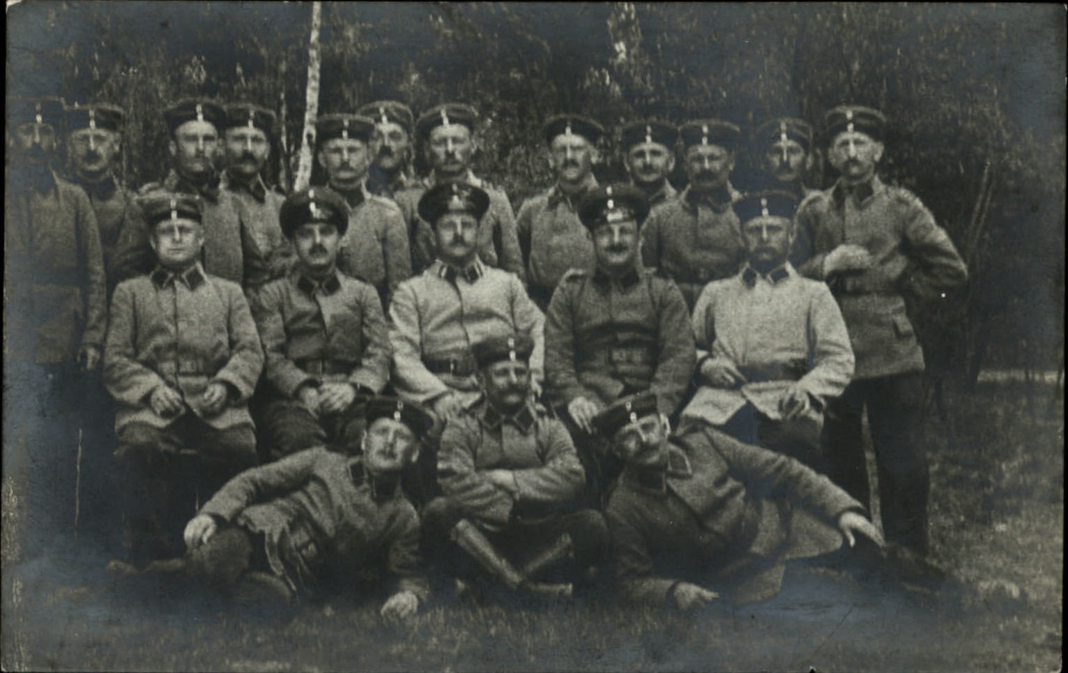 WWI RPPC group of 20 German soldiers vintage real photo postcard c1914-18