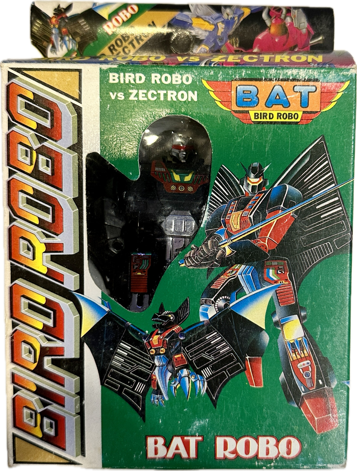 Vintage Bird Robo vs Zectron Bat Robo Open Box 8622 Taiwan Transformer KO