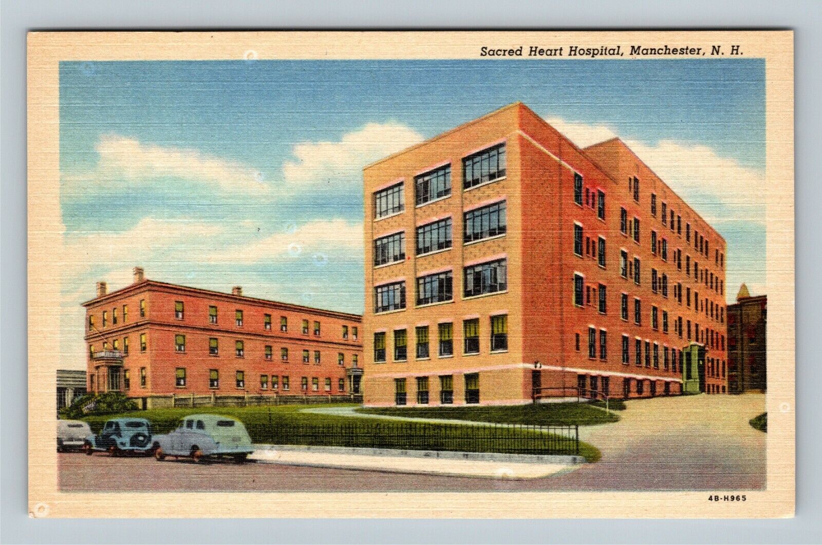 Manchester NH Sacred Heart Hospital Closed 1974 New Hampshire Vintage Postcard