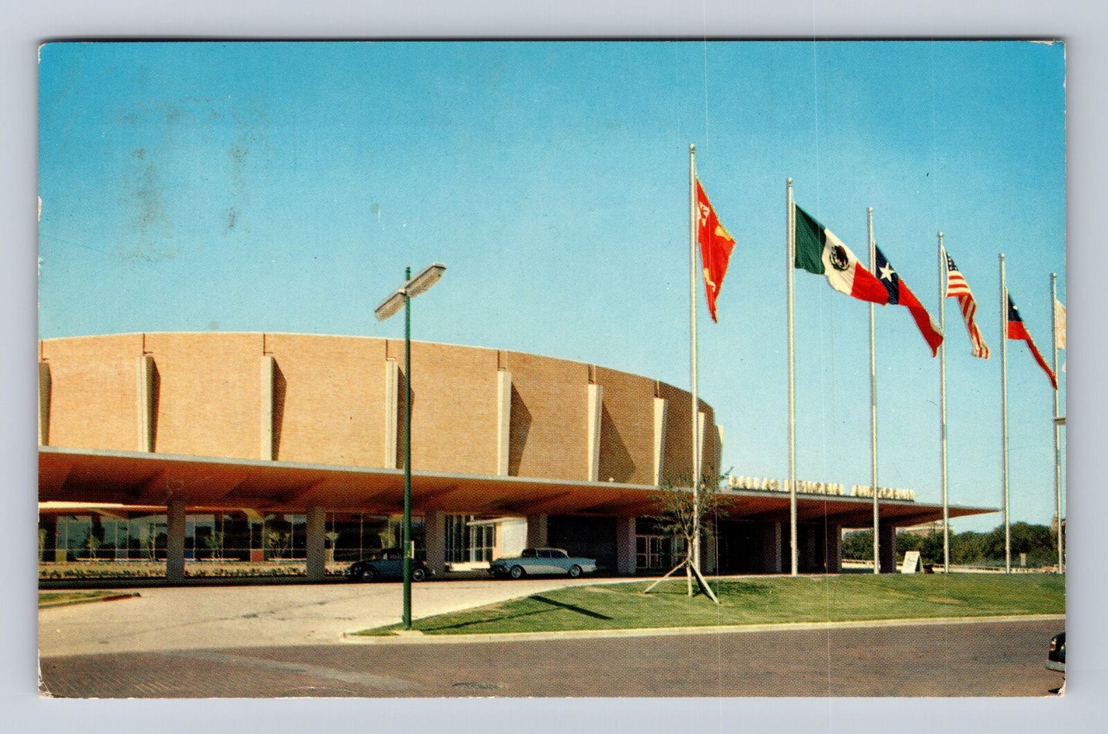 Dallas TX-Texas, Dallas Memorial Auditorium, Antique, Vintage PC c1959 Postcard