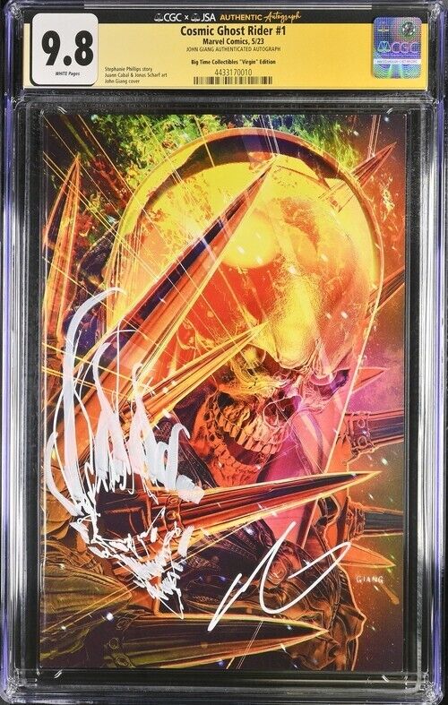 Cosmic Ghost Rider #1 Marvel 2024 CGC 9.8 John Giang Virgin Signed Sketched 