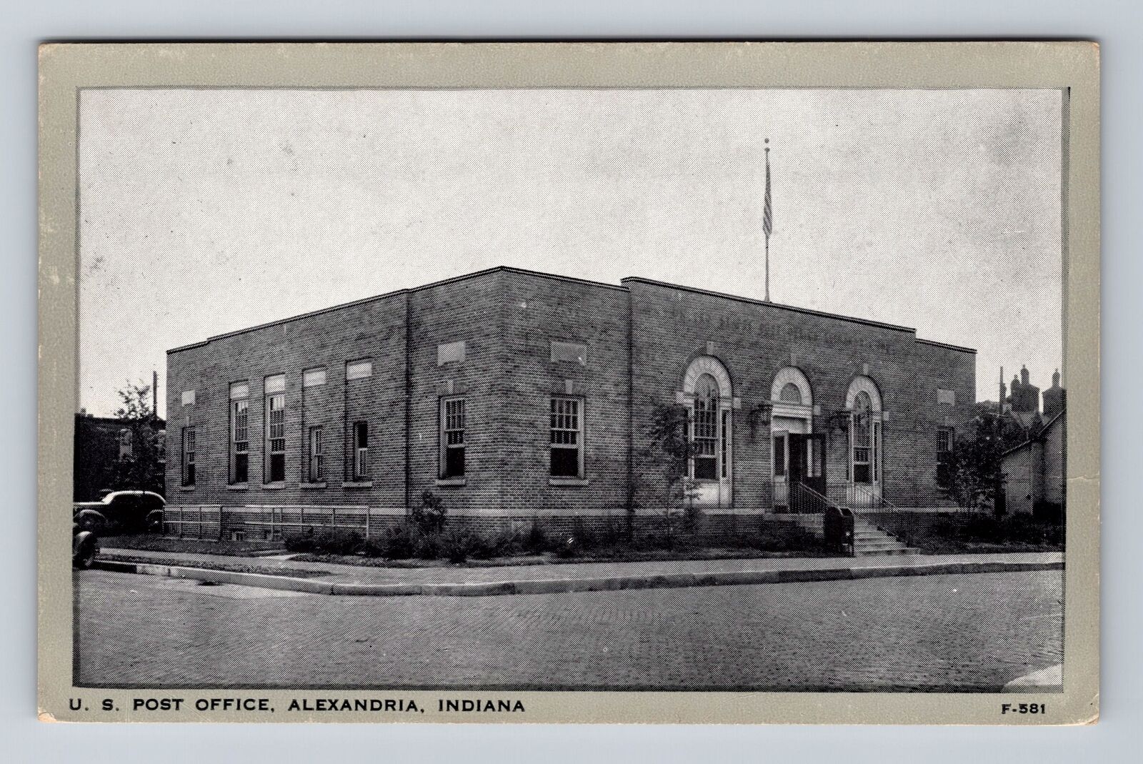 Alexandria IN-Indiana, United States Post Office, Antique Vintage Postcard
