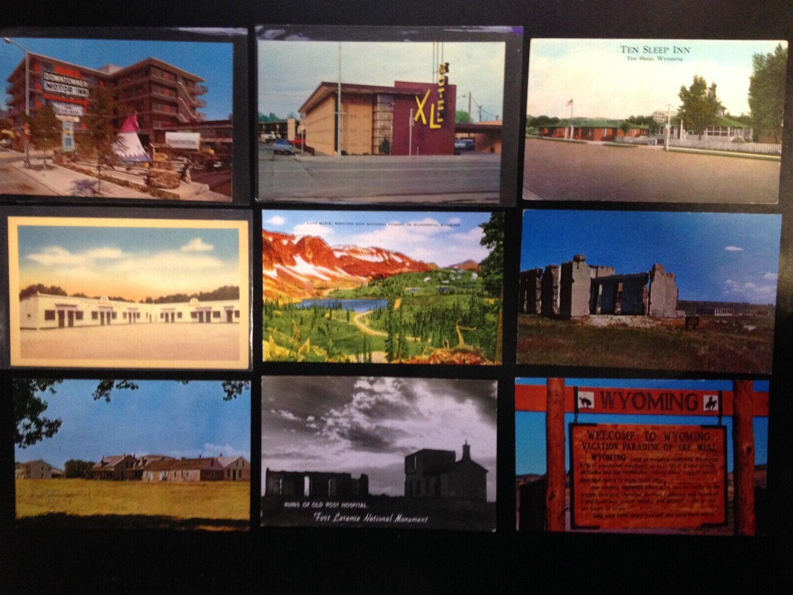 30+ Postcard lot, Wyoming. Set 2. Nice