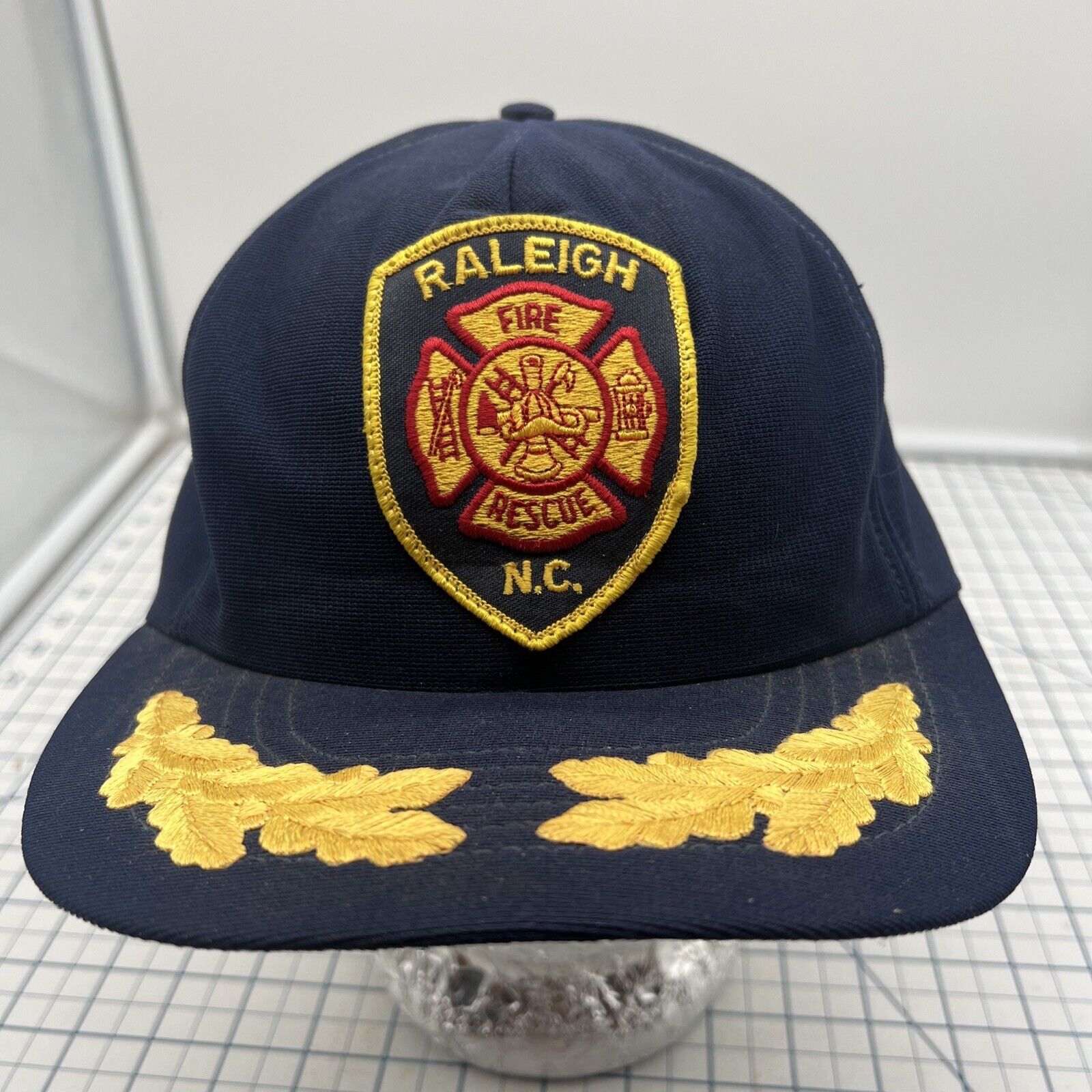 Raleigh NC North Carolina Fire Department Rescue Hat Vintage Snapback *No Foam