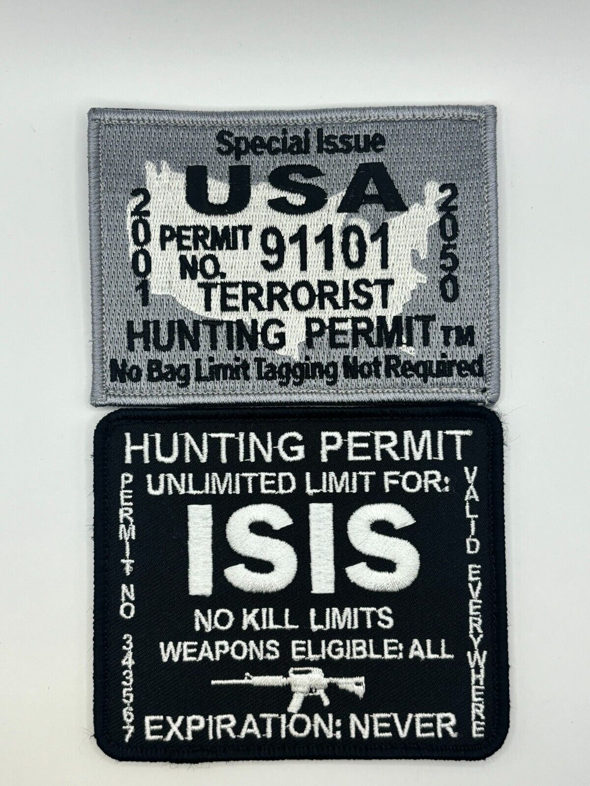 USA ISIS HUNTING PERMIT 2 PIECE 9.99 HOOK
