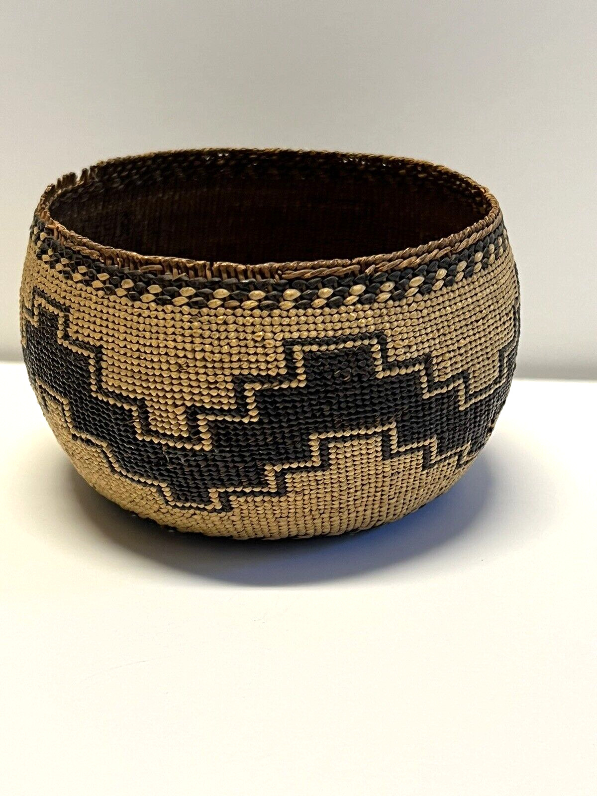 Original Native American Indian Hand Woven Basket, 1890’s - 1920’s;  Lot 11
