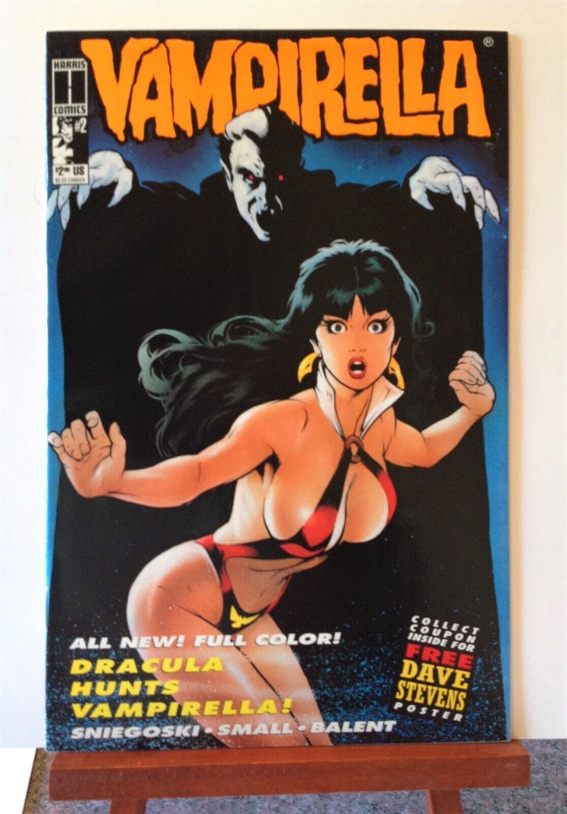 Vampirella #2 1993 Adam Hughes Cover Harris Comics