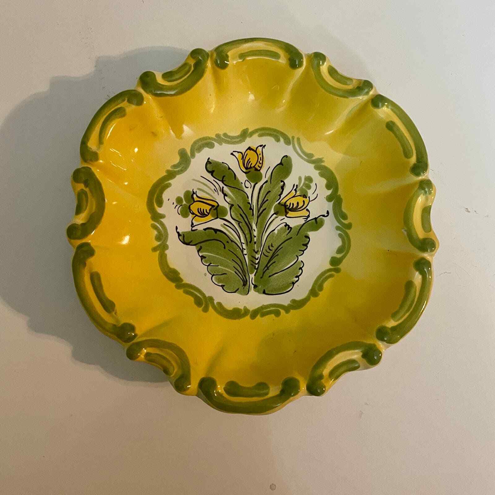 Vintage Meiselman Imports Numbered Collector’s Plate Yellow Floral 