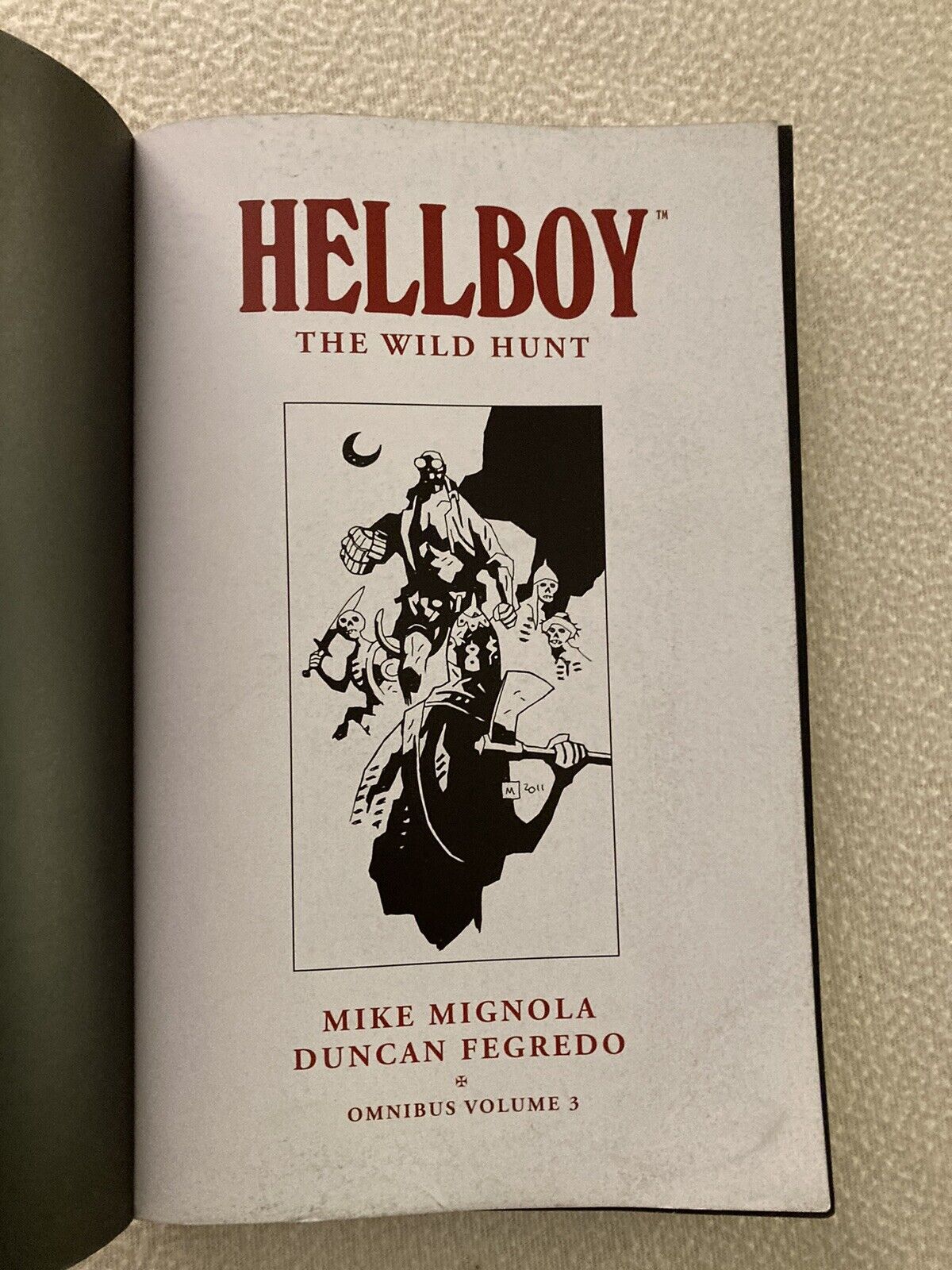 Hellboy Omnibus Vol 3: The Wild Hunt Graphic Novel Dark Horse **VG** TPB