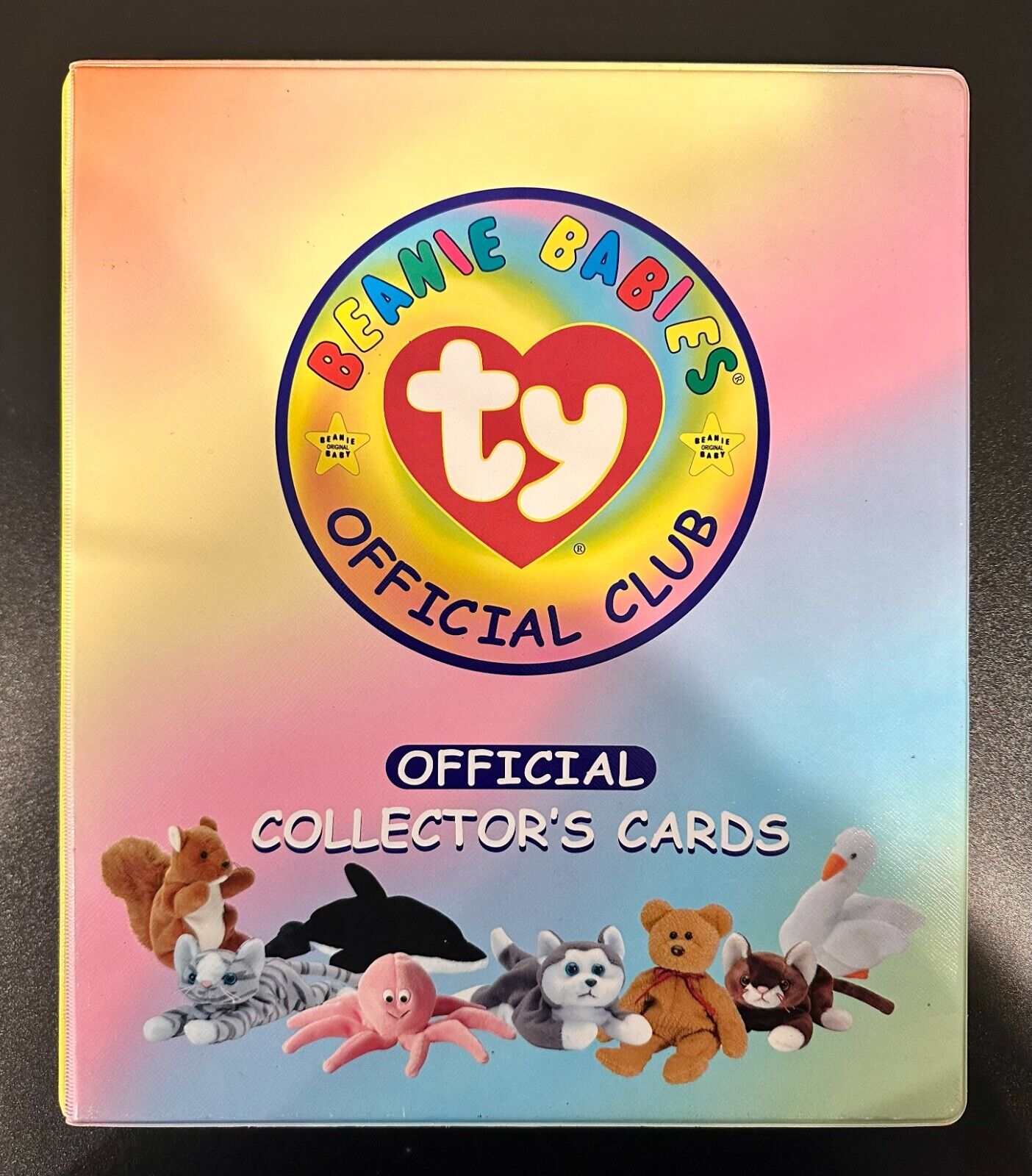 Ty Beanie Babies Official Club Official Collector’s Card 3-Ring Binder w/ Cards
