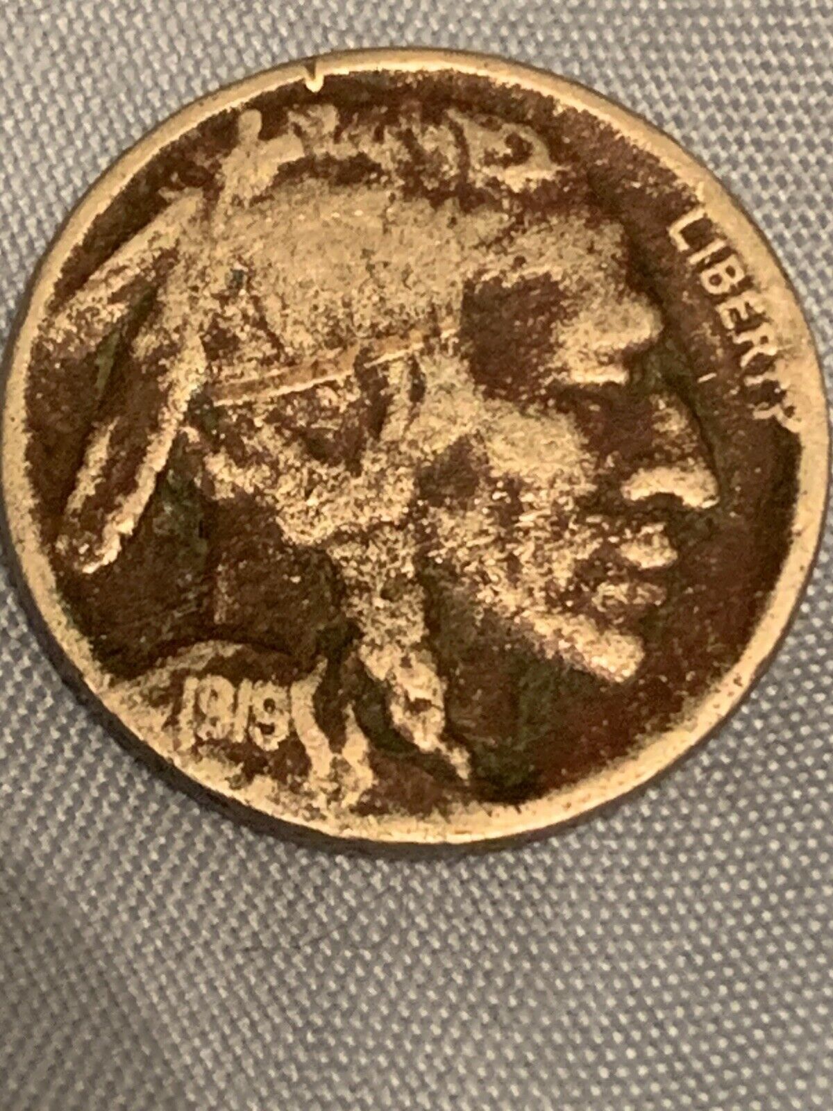 1919 Buffalo Indian Head Nickel Key Date