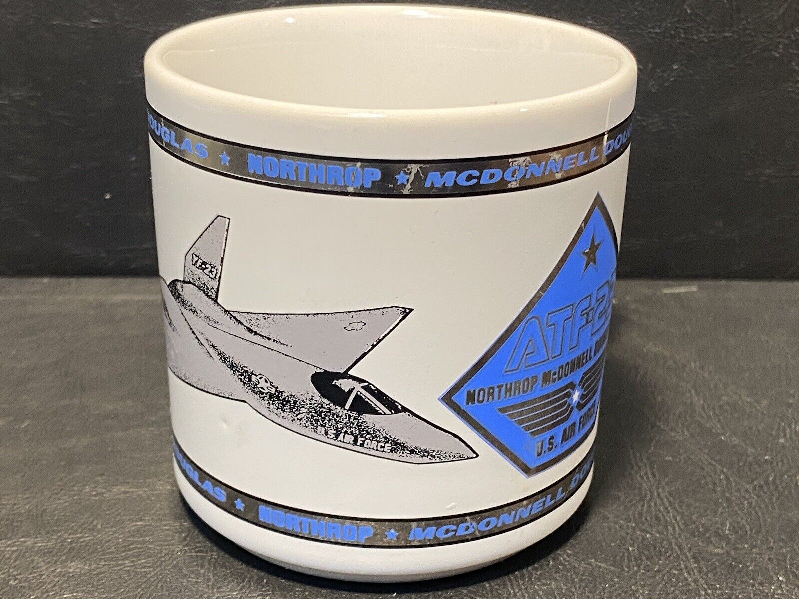 Vtg First Flight YF-23 Aug 27, 1990 Northrop McDonnell Douglas Coffee Cup/Mug