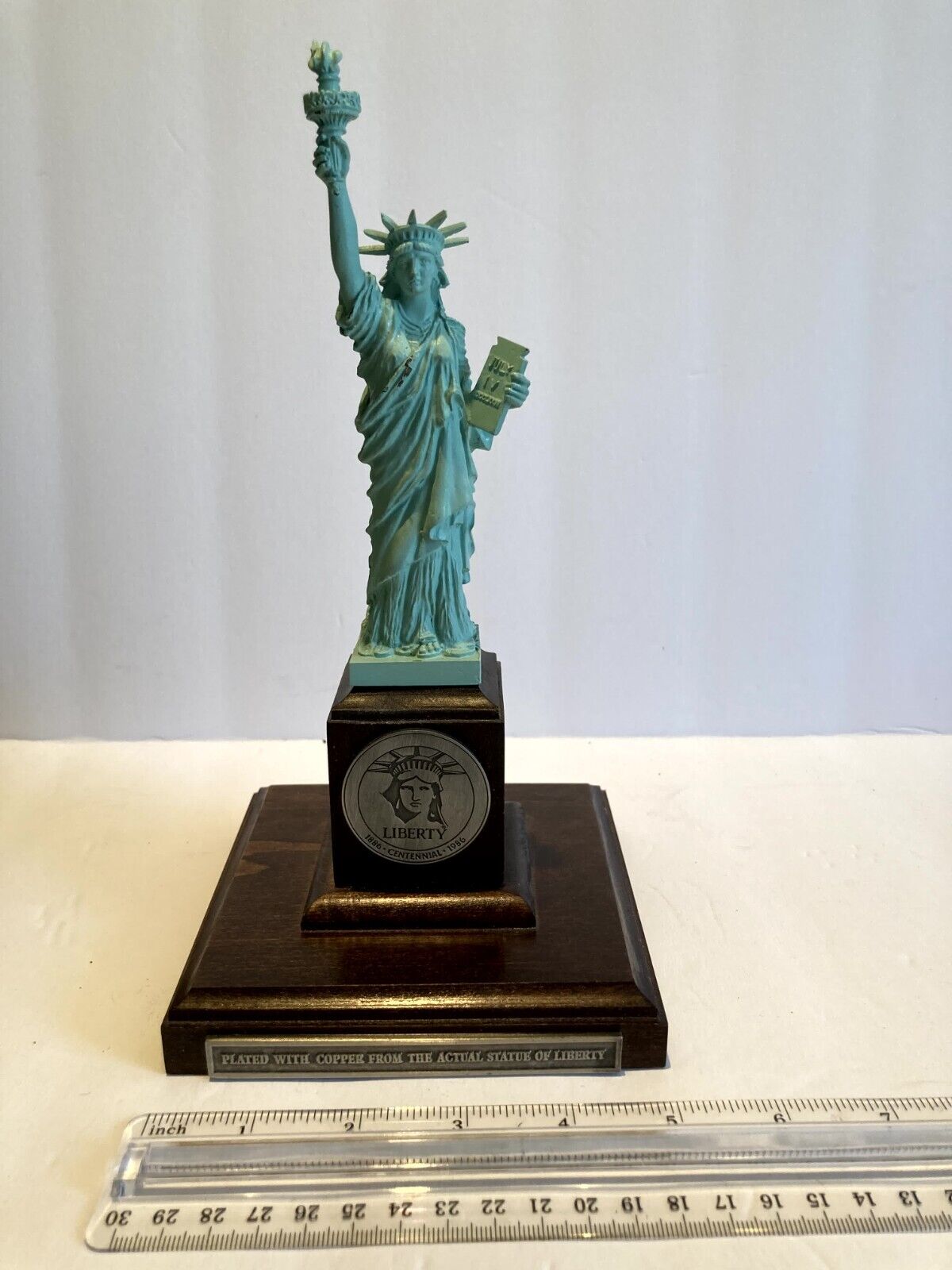 Danbury Mint Statue of Liberty Plated  With Copper From Actual Statue of Liberty