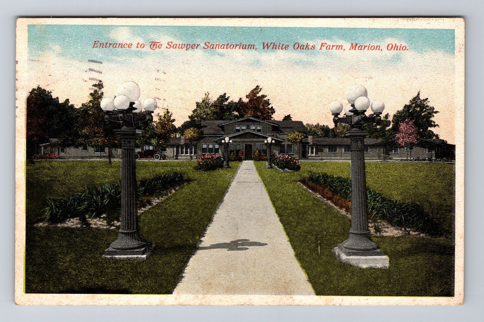 Marion , OH-Ohio, Sawyer Sanatorium, White Oaks Farm c1915, Vintage Postcard