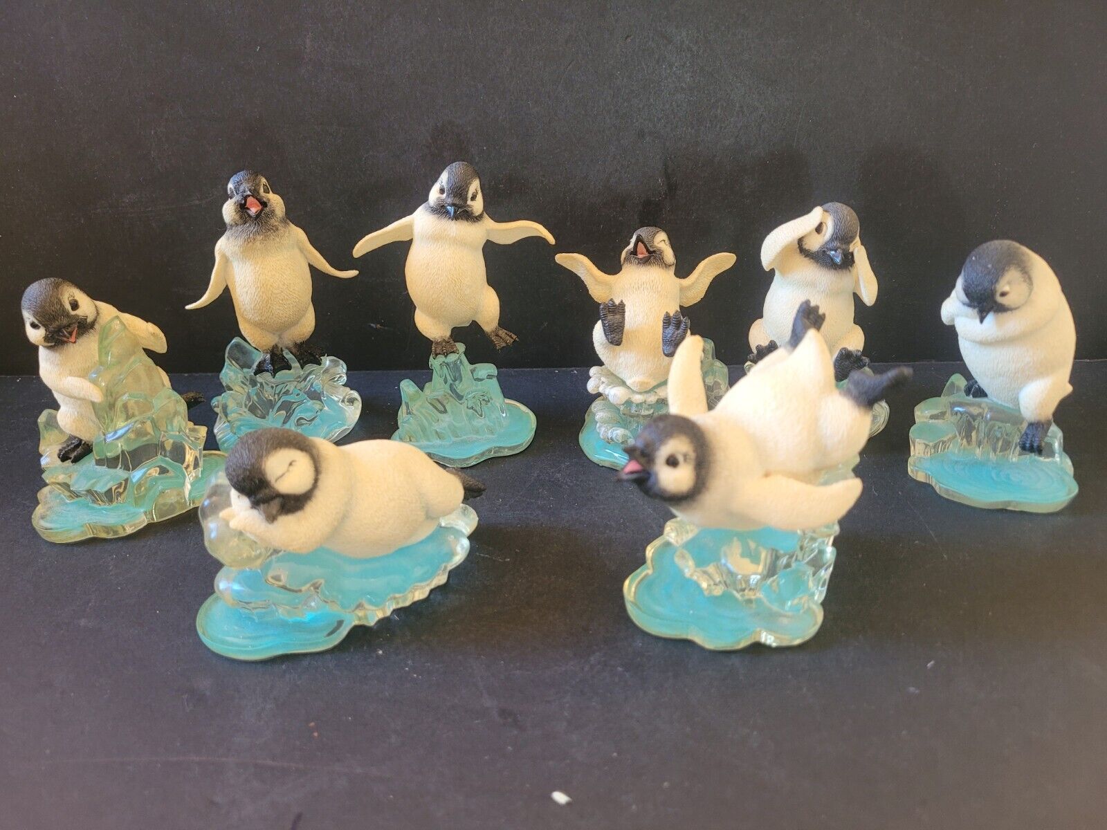 Vtg. 1998 The Hamilton Collection Penguin Playmates  Lot Of 8