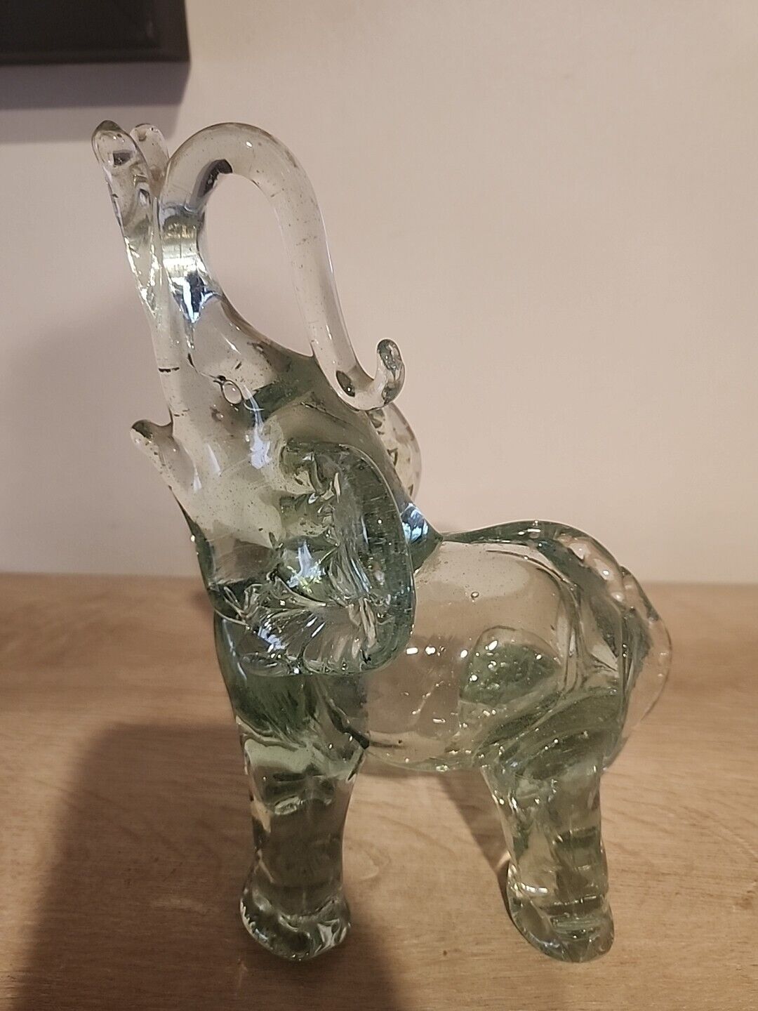 Vintage Italian Art Glass Elephant 9.5 In Tall